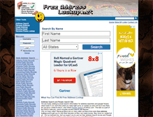Tablet Screenshot of freeaddresslookup.net